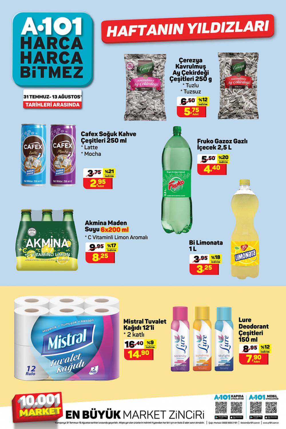 1 Ağustos 2021 A101 aktüel ürünler kataloğu | Tuvalet Kağıdında şok indirim! 1