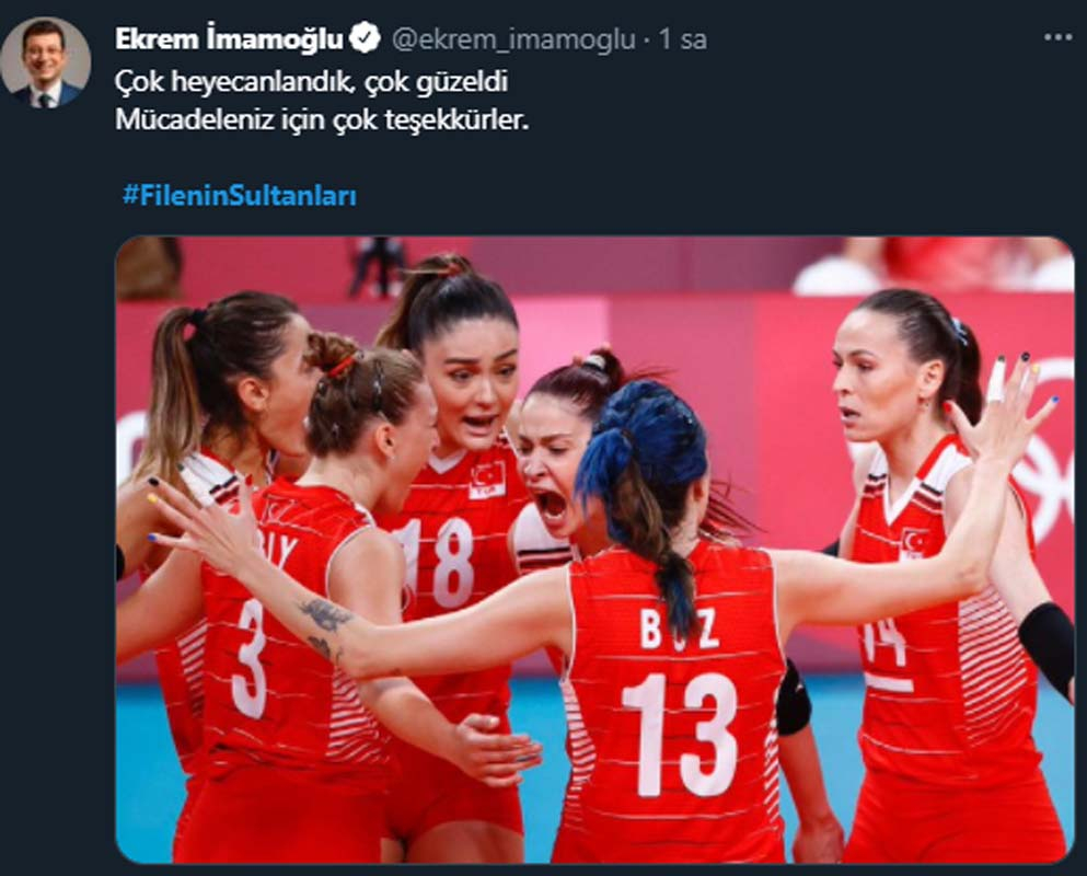 Olimpiyatlara veda eden Filenin Sultanlarına sosyal medyada destek yağıyor! "Mücadeleniz yeter" 5