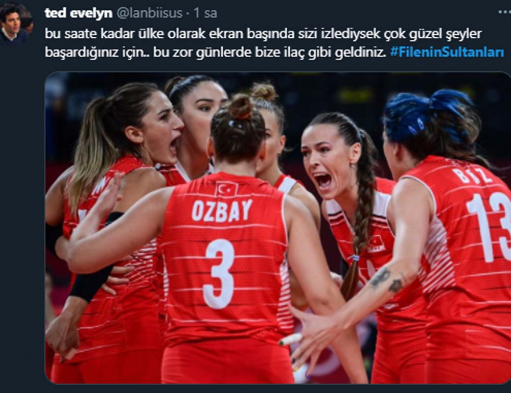 Olimpiyatlara veda eden Filenin Sultanlarına sosyal medyada destek yağıyor! "Mücadeleniz yeter" 6