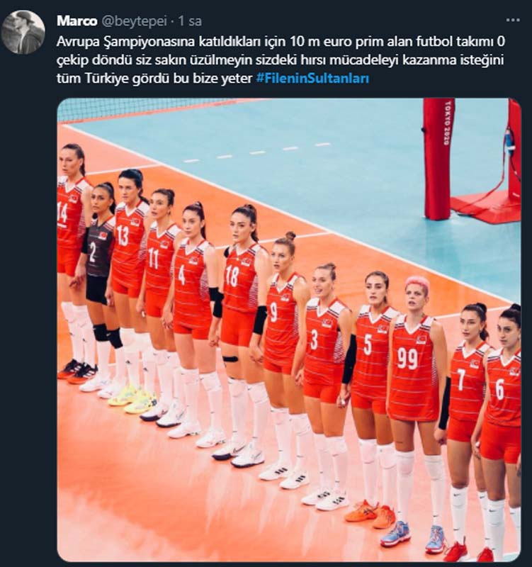 Olimpiyatlara veda eden Filenin Sultanlarına sosyal medyada destek yağıyor! "Mücadeleniz yeter" 7