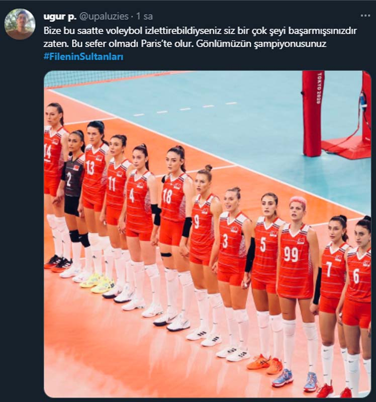 Olimpiyatlara veda eden Filenin Sultanlarına sosyal medyada destek yağıyor! "Mücadeleniz yeter" 8