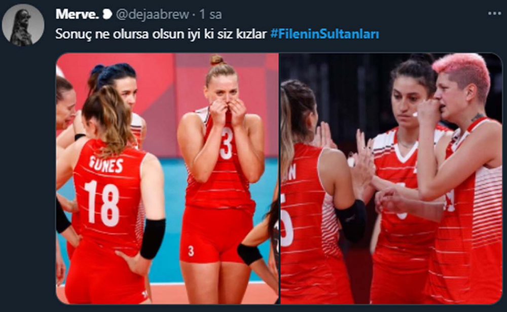 Olimpiyatlara veda eden Filenin Sultanlarına sosyal medyada destek yağıyor! "Mücadeleniz yeter" 9