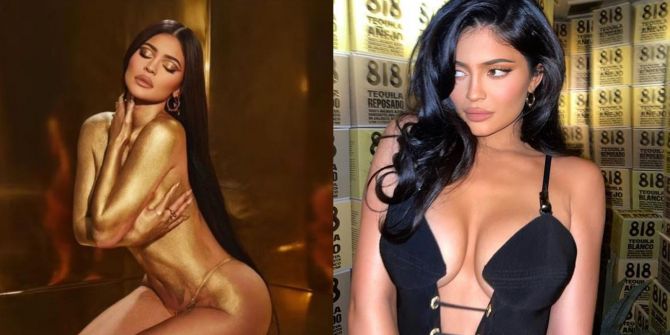 Yeni koleksiyonu için çıplak poz veren Kylie Jenner hayranlarını merakta bıraktı!