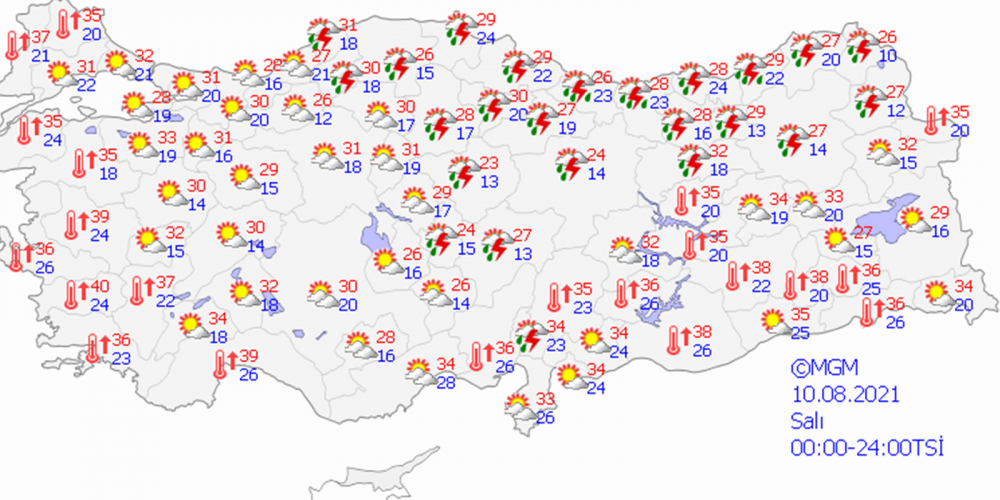 İl il açıkladı! Meteoroloji Genel Müdürlüğü'nden turuncu uyarı! 7