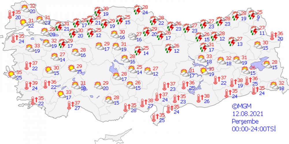 İl il açıkladı! Meteoroloji Genel Müdürlüğü'nden turuncu uyarı! 9