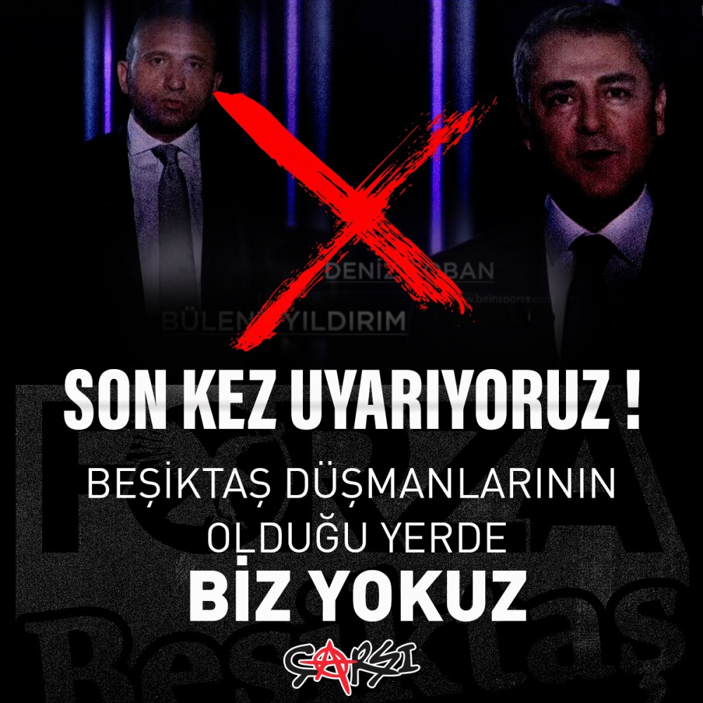 Beşiktaş taraftarından Beinsports'a tepki! "Bülent Yıldırım varsa biz yokuz!" 1