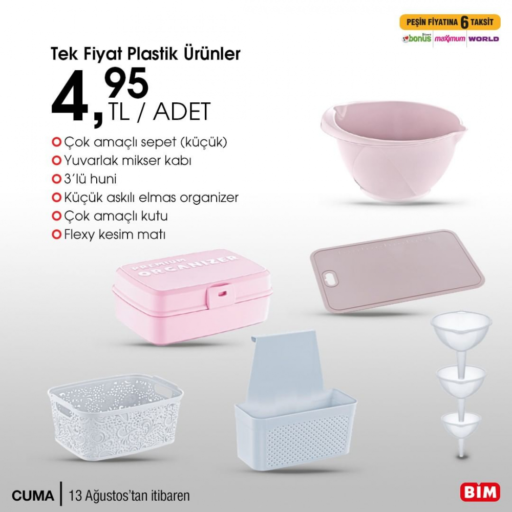 BİM 13 Ağustos aktüel ürünler kataloğu | Haftanın fırsatları uygun fiyatlarla BİM'de! 57
