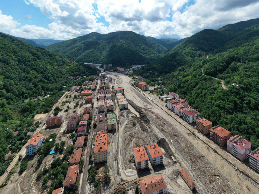 Sel felaketinin bıraktığı hasar havadan görüntülendi! İşte Kastamonu Bozkurt'tan fotoğraflar... 2