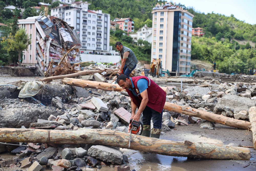 Sel felaketinin bıraktığı hasar havadan görüntülendi! İşte Kastamonu Bozkurt'tan fotoğraflar... 22