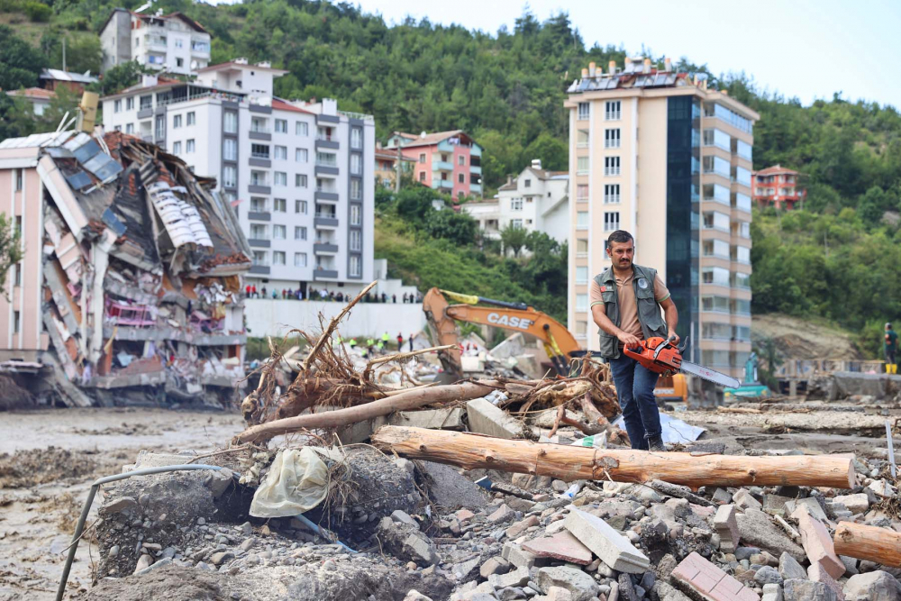 Sel felaketinin bıraktığı hasar havadan görüntülendi! İşte Kastamonu Bozkurt'tan fotoğraflar... 25