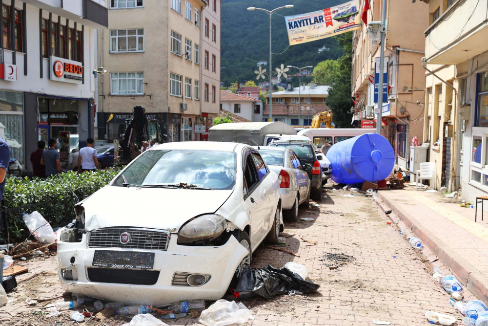 Sel felaketinin bıraktığı hasar havadan görüntülendi! İşte Kastamonu Bozkurt'tan fotoğraflar... 26