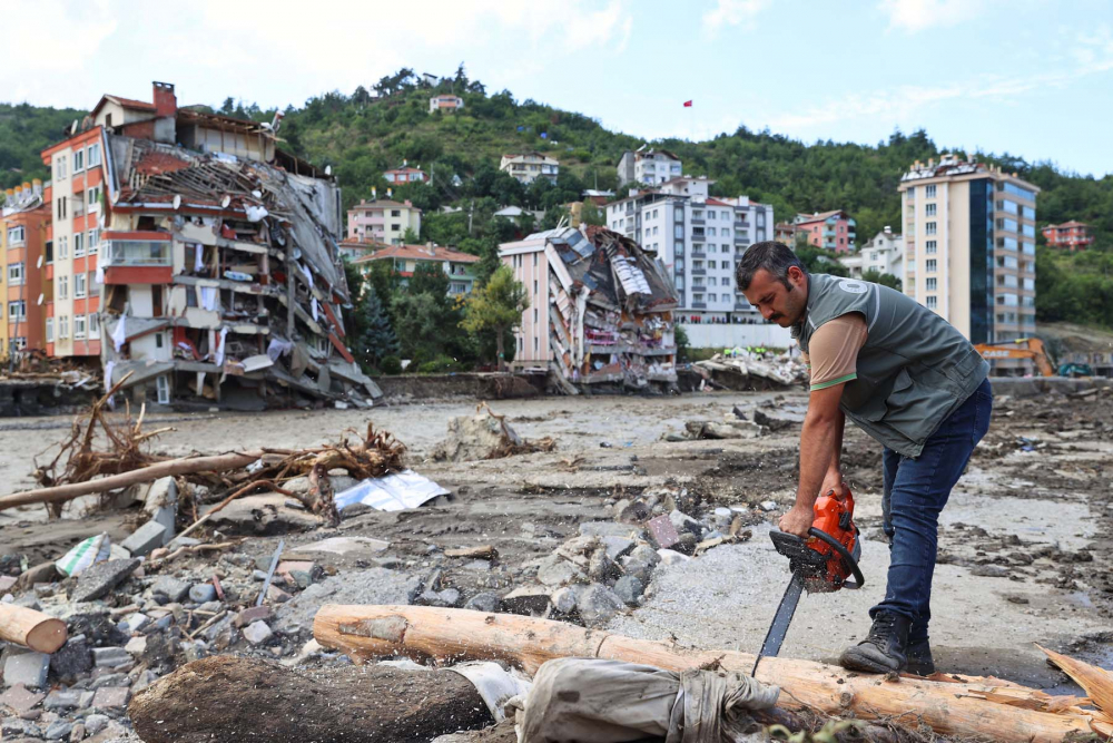 Sel felaketinin bıraktığı hasar havadan görüntülendi! İşte Kastamonu Bozkurt'tan fotoğraflar... 27