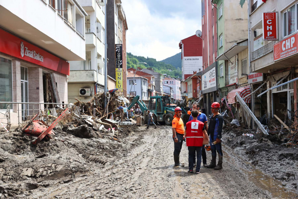 Sel felaketinin bıraktığı hasar havadan görüntülendi! İşte Kastamonu Bozkurt'tan fotoğraflar... 32