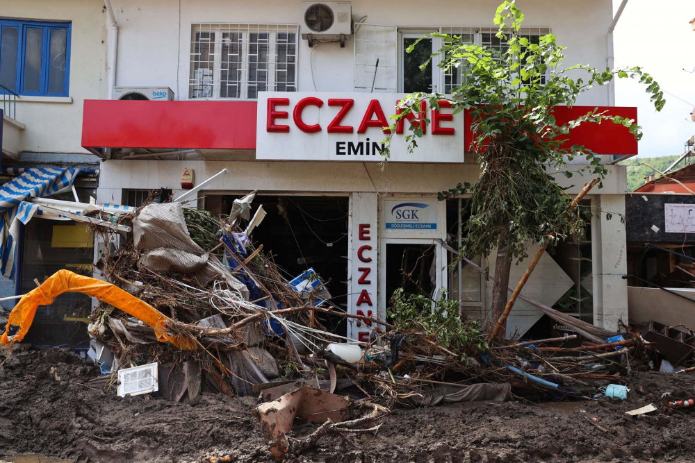 Sel felaketinin bıraktığı hasar havadan görüntülendi! İşte Kastamonu Bozkurt'tan fotoğraflar... 33