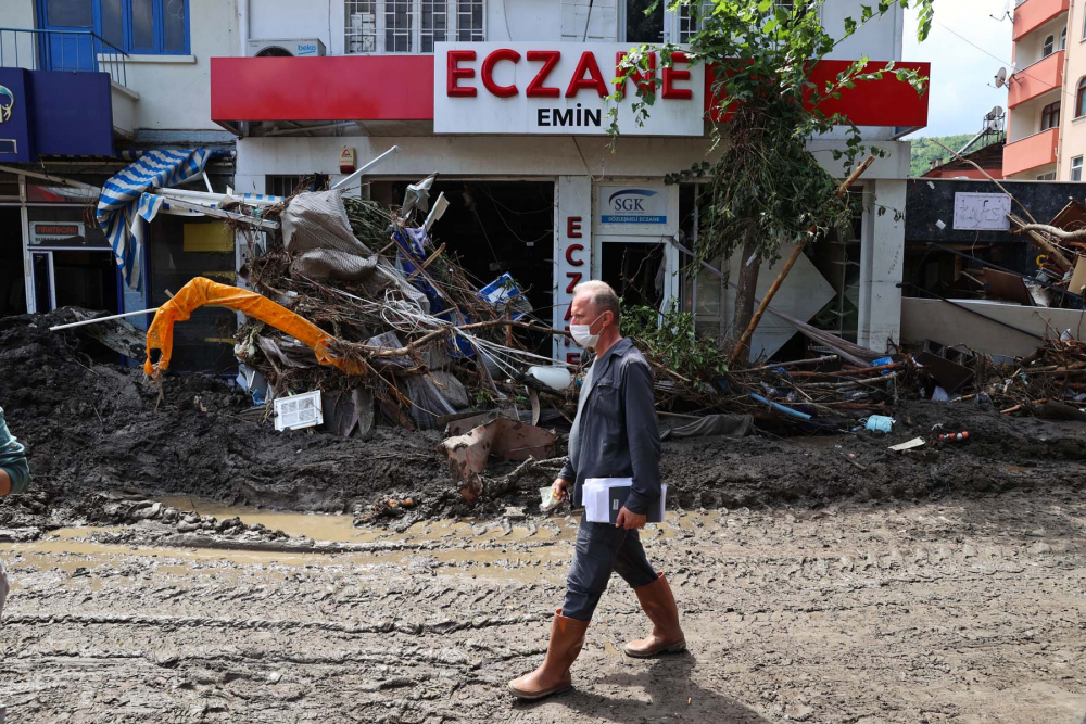 Sel felaketinin bıraktığı hasar havadan görüntülendi! İşte Kastamonu Bozkurt'tan fotoğraflar... 34