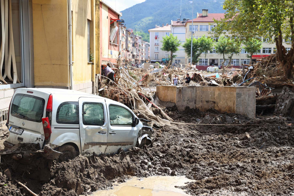 Sel felaketinin bıraktığı hasar havadan görüntülendi! İşte Kastamonu Bozkurt'tan fotoğraflar... 35