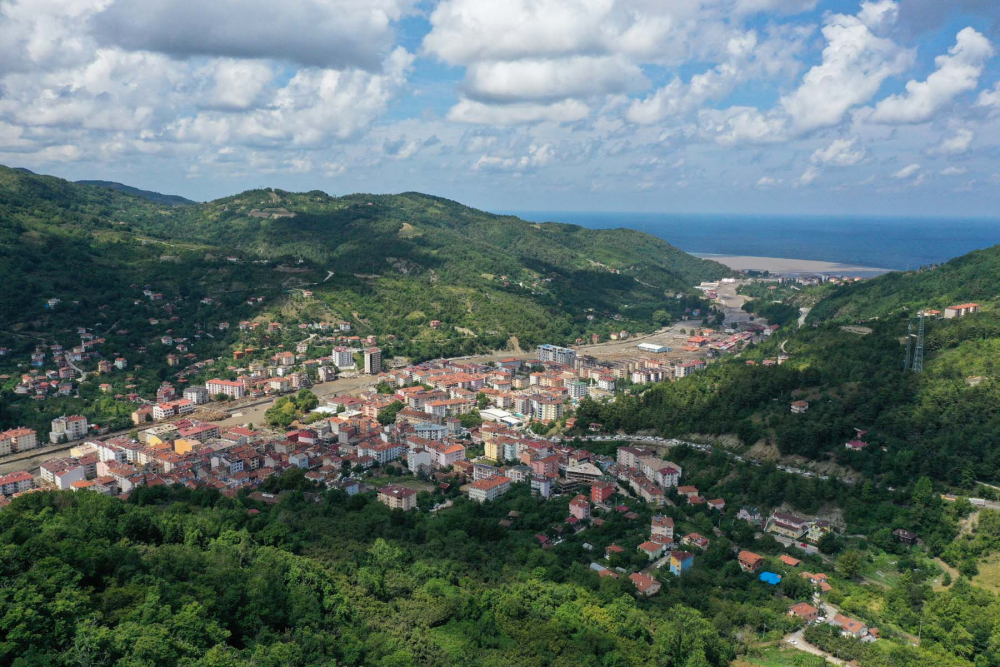 Sel felaketinin bıraktığı hasar havadan görüntülendi! İşte Kastamonu Bozkurt'tan fotoğraflar... 5