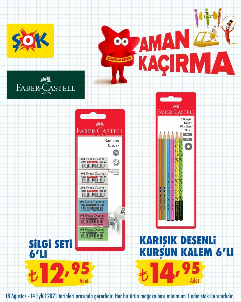 ŞOK 13 Eylül 2021 aktüel ürünler kataloğu | Okula hazırlık ürünleri indirimli fiyata ŞOK'ta 26