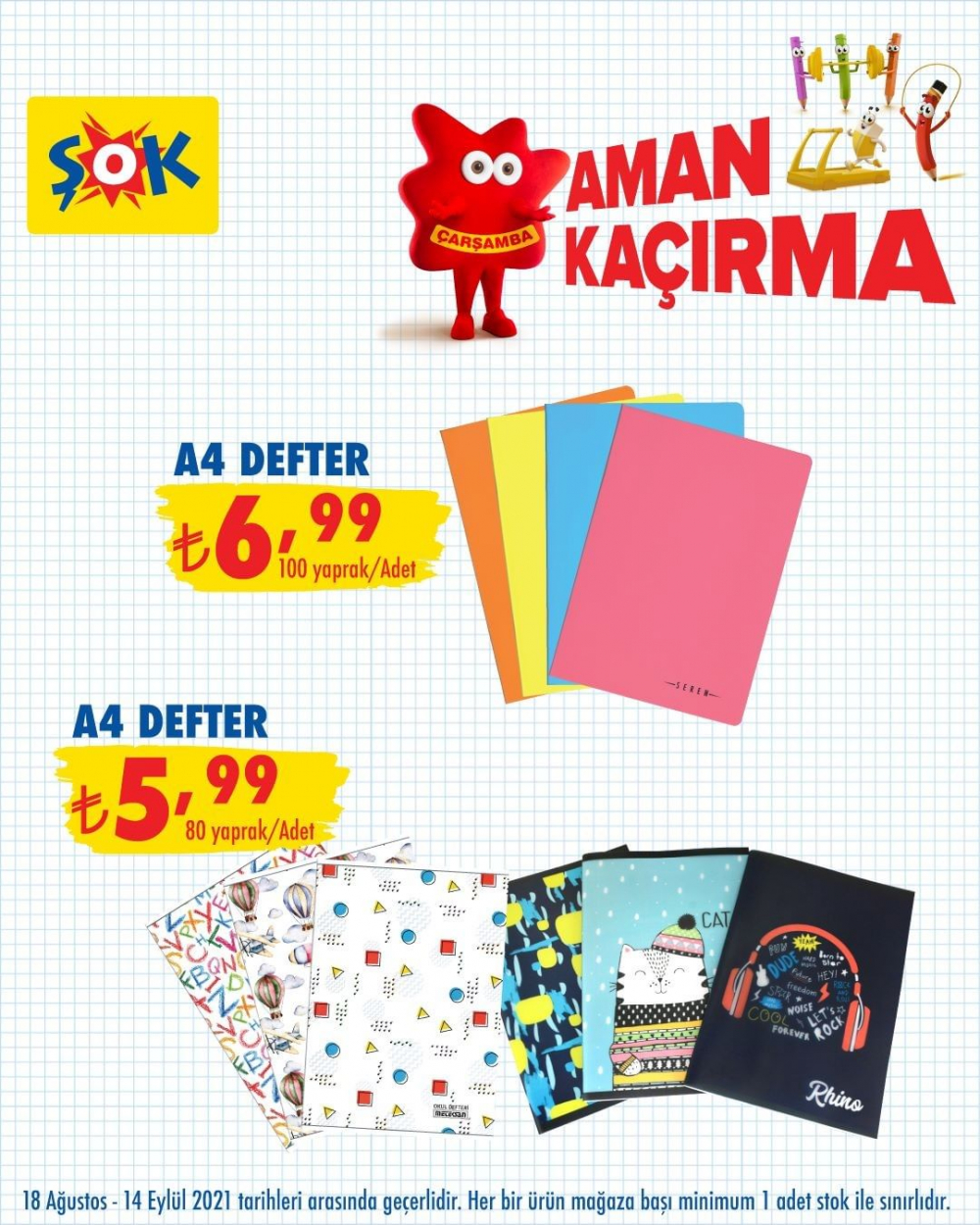 ŞOK 13 Eylül 2021 aktüel ürünler kataloğu | Okula hazırlık ürünleri indirimli fiyata ŞOK'ta 35