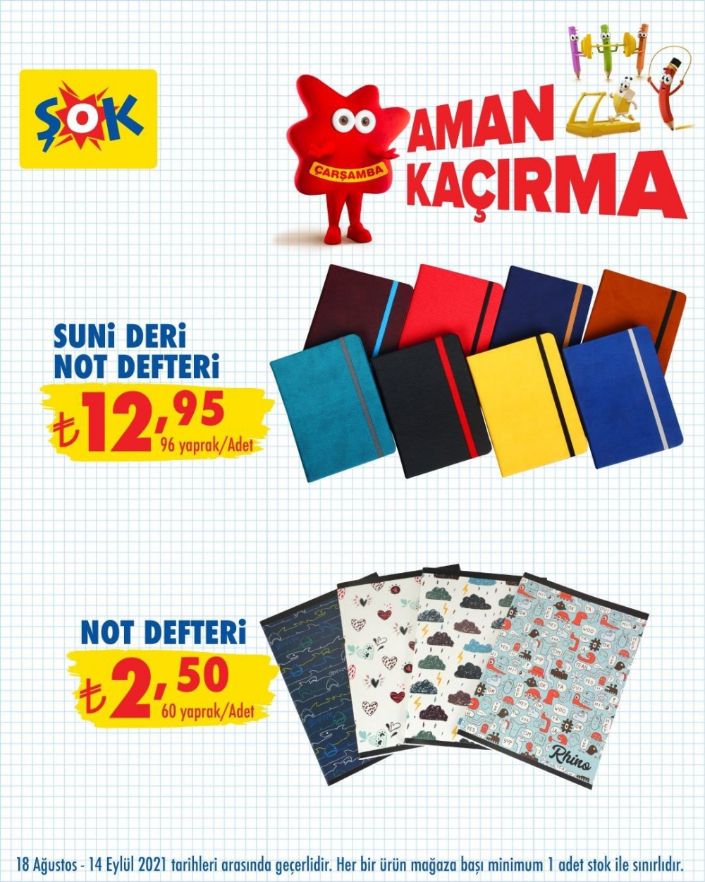 ŞOK 13 Eylül 2021 aktüel ürünler kataloğu | Okula hazırlık ürünleri indirimli fiyata ŞOK'ta 42
