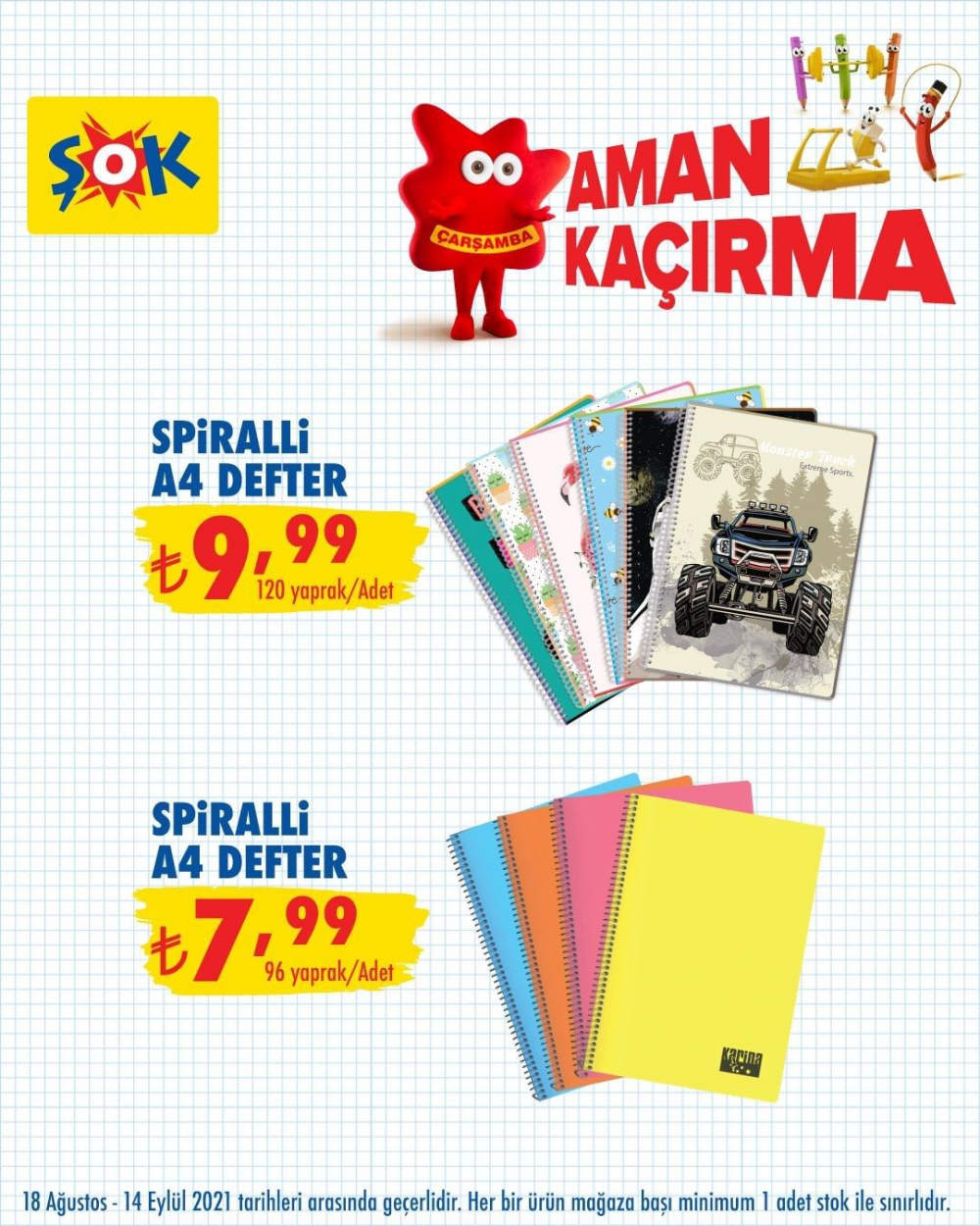 ŞOK 13 Eylül 2021 aktüel ürünler kataloğu | Okula hazırlık ürünleri indirimli fiyata ŞOK'ta 47