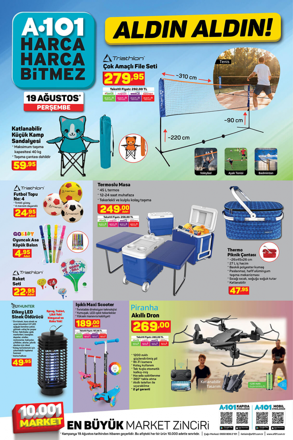 20 Ağustos A101 kataloğu | Büyük ve küçük  teknolojik aletler en uygun fiyatlarla A101'de! 2