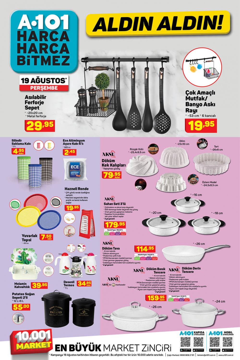 20 Ağustos A101 kataloğu | Büyük ve küçük  teknolojik aletler en uygun fiyatlarla A101'de! 9