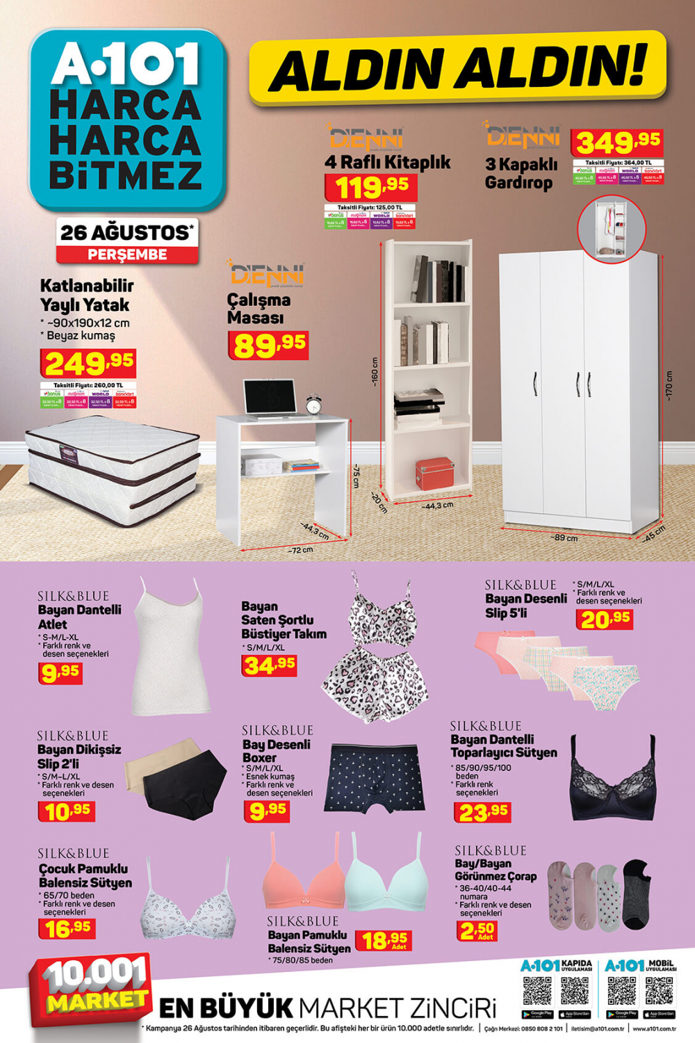 27 Ağustos A101 kataloğu | Büyük ve küçük teknolojik aletler, okul araç ve gereçleri, ev aletleri en uygun fiyatlarla A101'de! 3