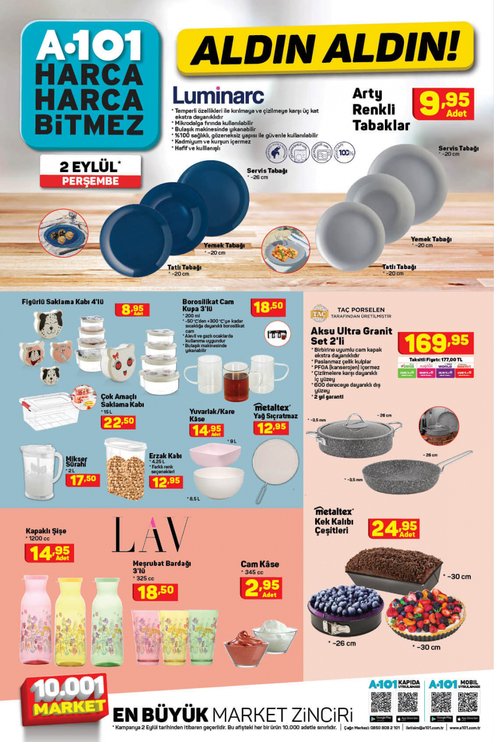 3 Eylül A101 kataloğu | Büyük ve küçük teknolojik ve ev aletleri en uygun fiyatlarla A101'de! 2