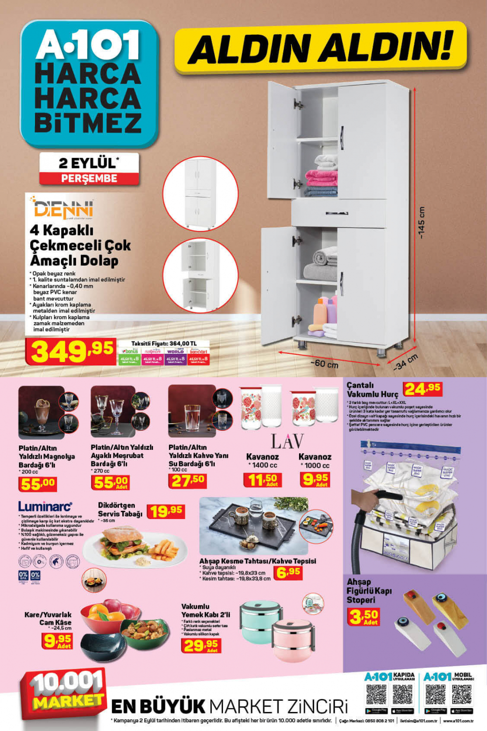 3 Eylül A101 kataloğu | Büyük ve küçük teknolojik ve ev aletleri en uygun fiyatlarla A101'de! 5