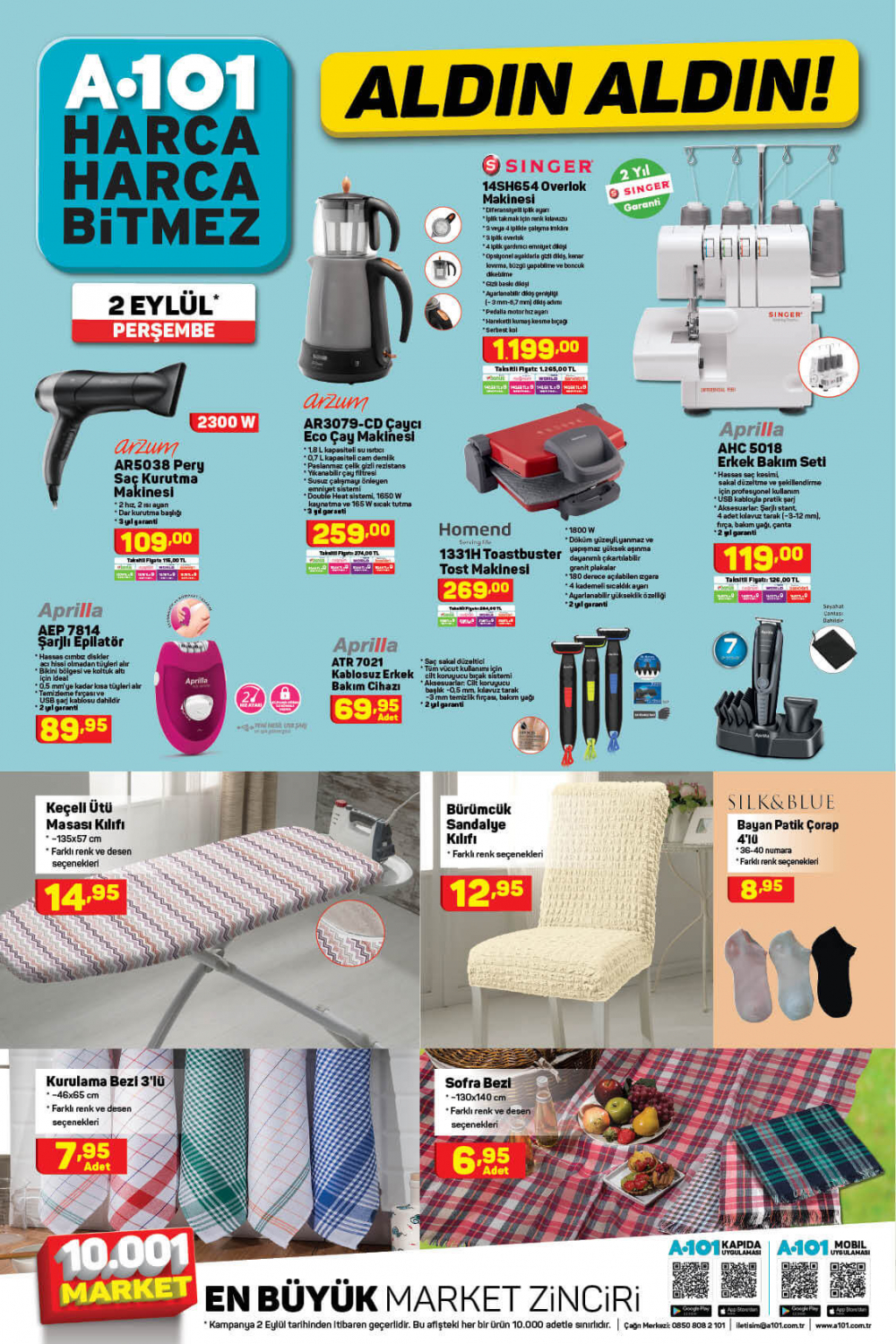 3 Eylül A101 kataloğu | Büyük ve küçük teknolojik ve ev aletleri en uygun fiyatlarla A101'de! 7