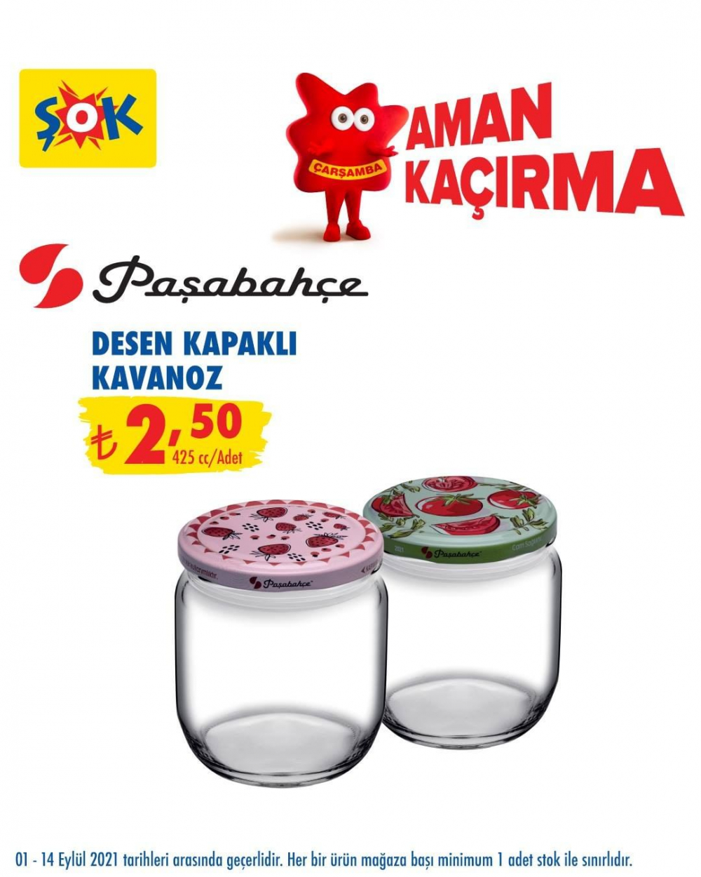ŞOK 13 Eylül 2021 aktüel ürünler kataloğu | Kavanoz ve kavanoz kapağı çeşitleri ŞOK'ta