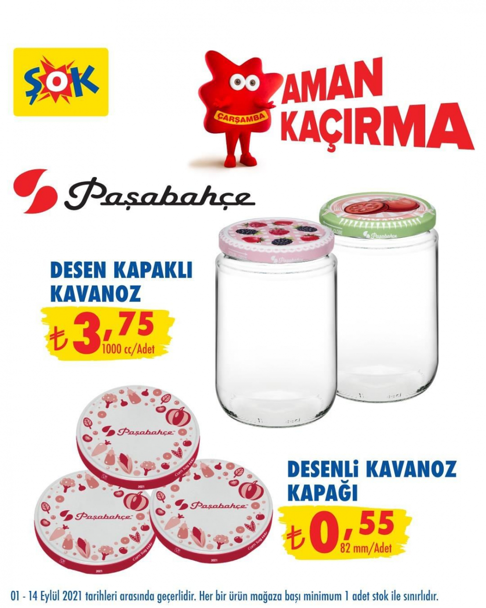 ŞOK 13 Eylül 2021 aktüel ürünler kataloğu | Kavanoz ve kavanoz kapağı çeşitleri ŞOK'ta 4