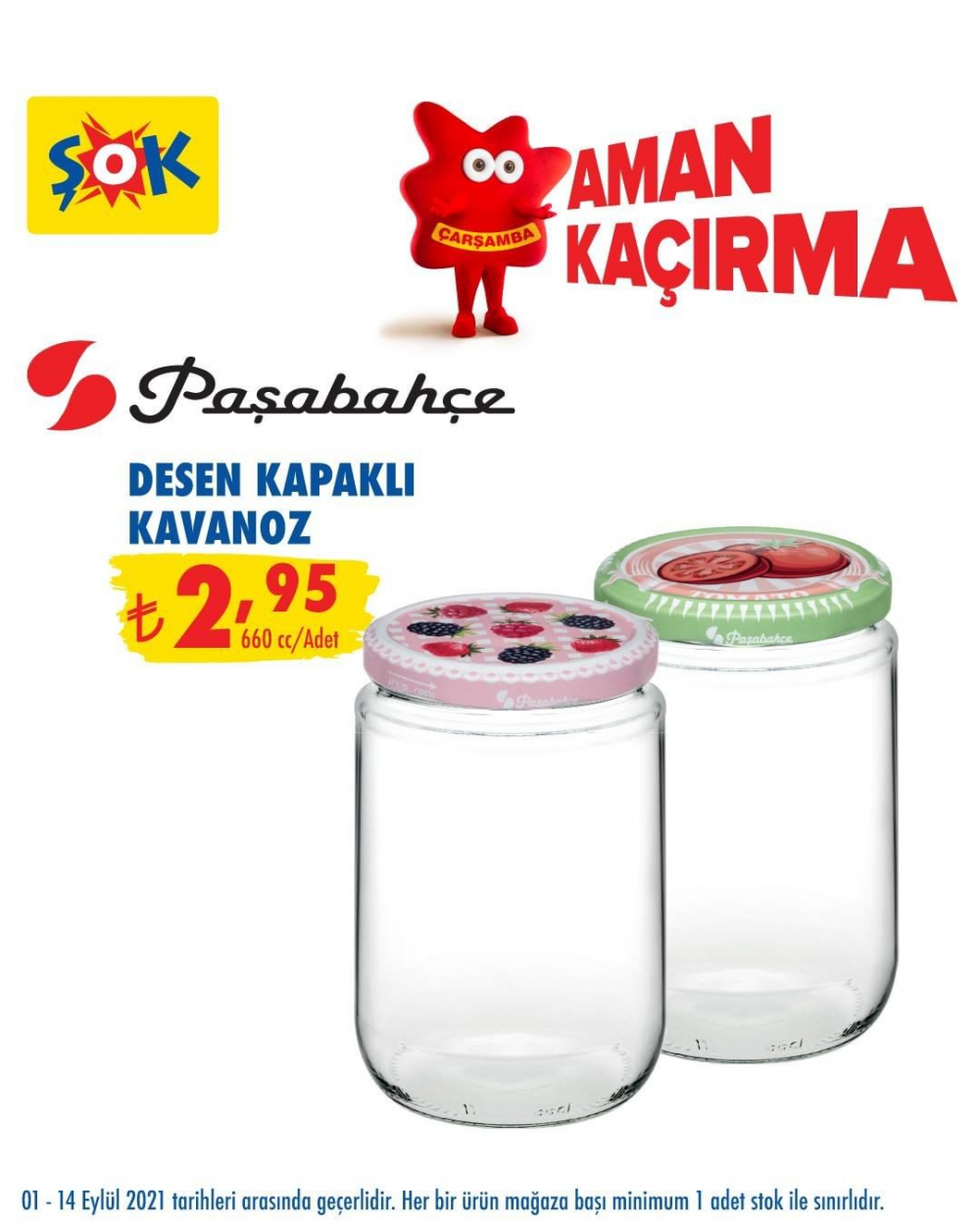 ŞOK 13 Eylül 2021 aktüel ürünler kataloğu | Kavanoz ve kavanoz kapağı çeşitleri ŞOK'ta 5