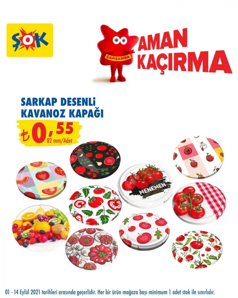 ŞOK 13 Eylül 2021 aktüel ürünler kataloğu | Kavanoz ve kavanoz kapağı çeşitleri ŞOK'ta 6