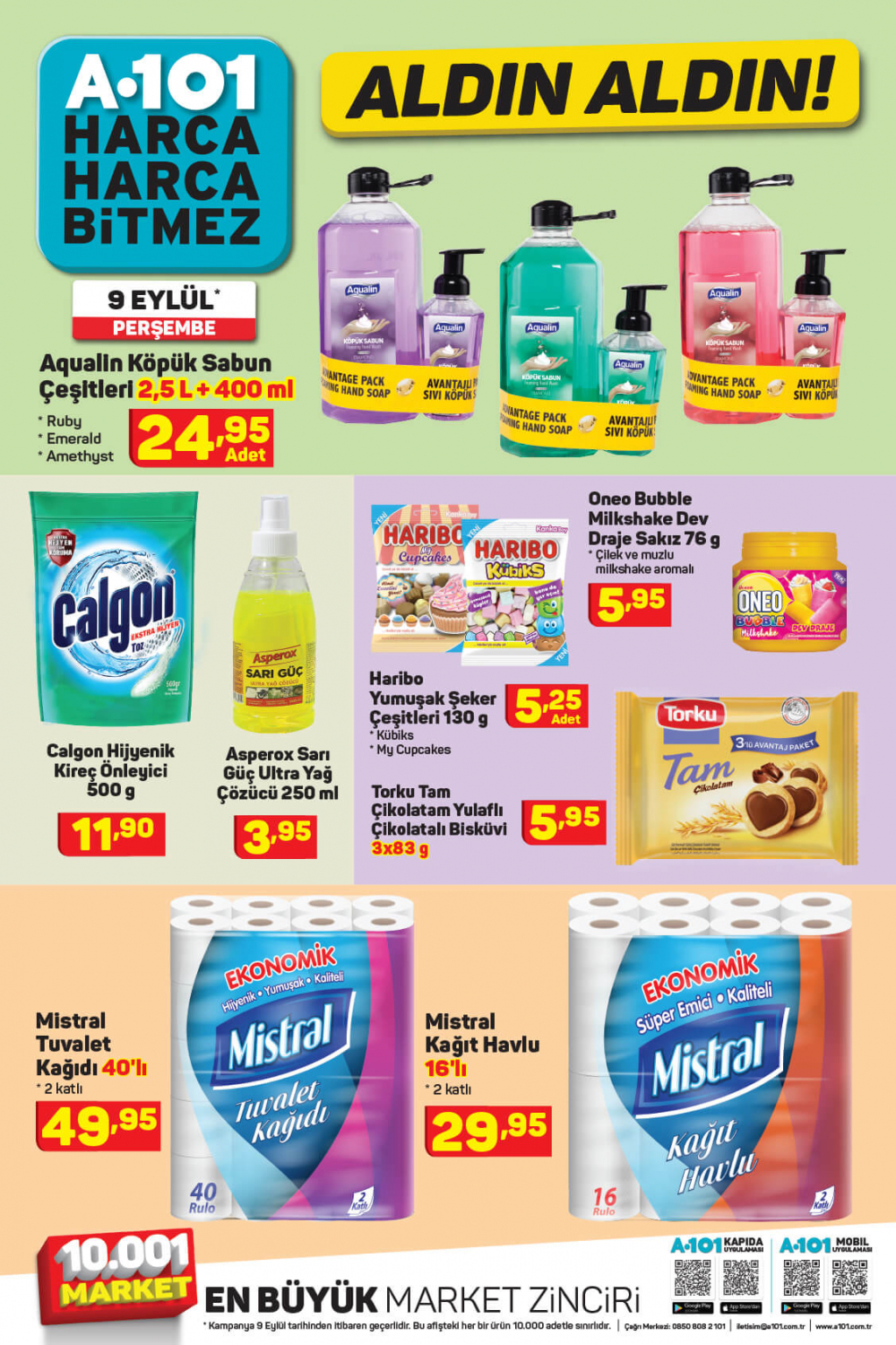 15 Eylül A101 kataloğu | Büyük ve küçük teknolojik ve ev aletlerinden, beyaz eşyalara, bahçe ekipmanlarından oyuncaklara en uygun fiyatlar A101'de! 8
