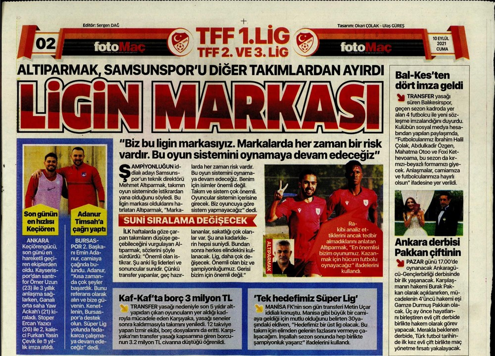 10 Eylül 2021 Cuma günün spor manşetleri | Milli takımda teknik direktör belirsizliği! 18