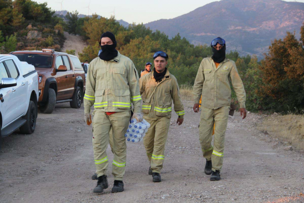 İzmir'de ormanlık alanda çıkan yangın kontrol altına alındı! 4