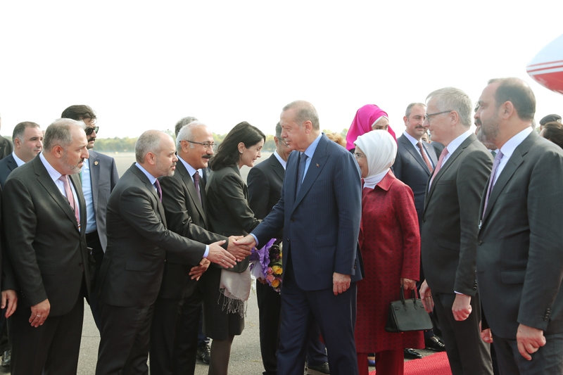 Erdoğan Almanya'da böyle karşılandı 10