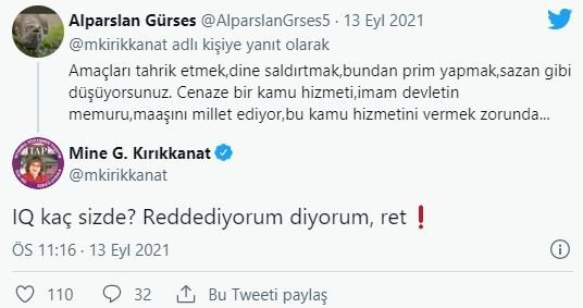 Sosyal medyadan vasiyetini açıklayan Mine Kırıkkanat'tan takipçisine hakaret: IQ kaç sizde? 5