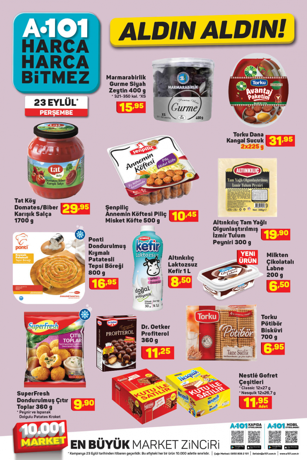 24 Eylül A101 kataloğu | Büyük ve küçük teknolojik ve ev aletlerinden, beyaz eşyalara, spor malzemelerinden en uygun fiyatlar A101'de! 4