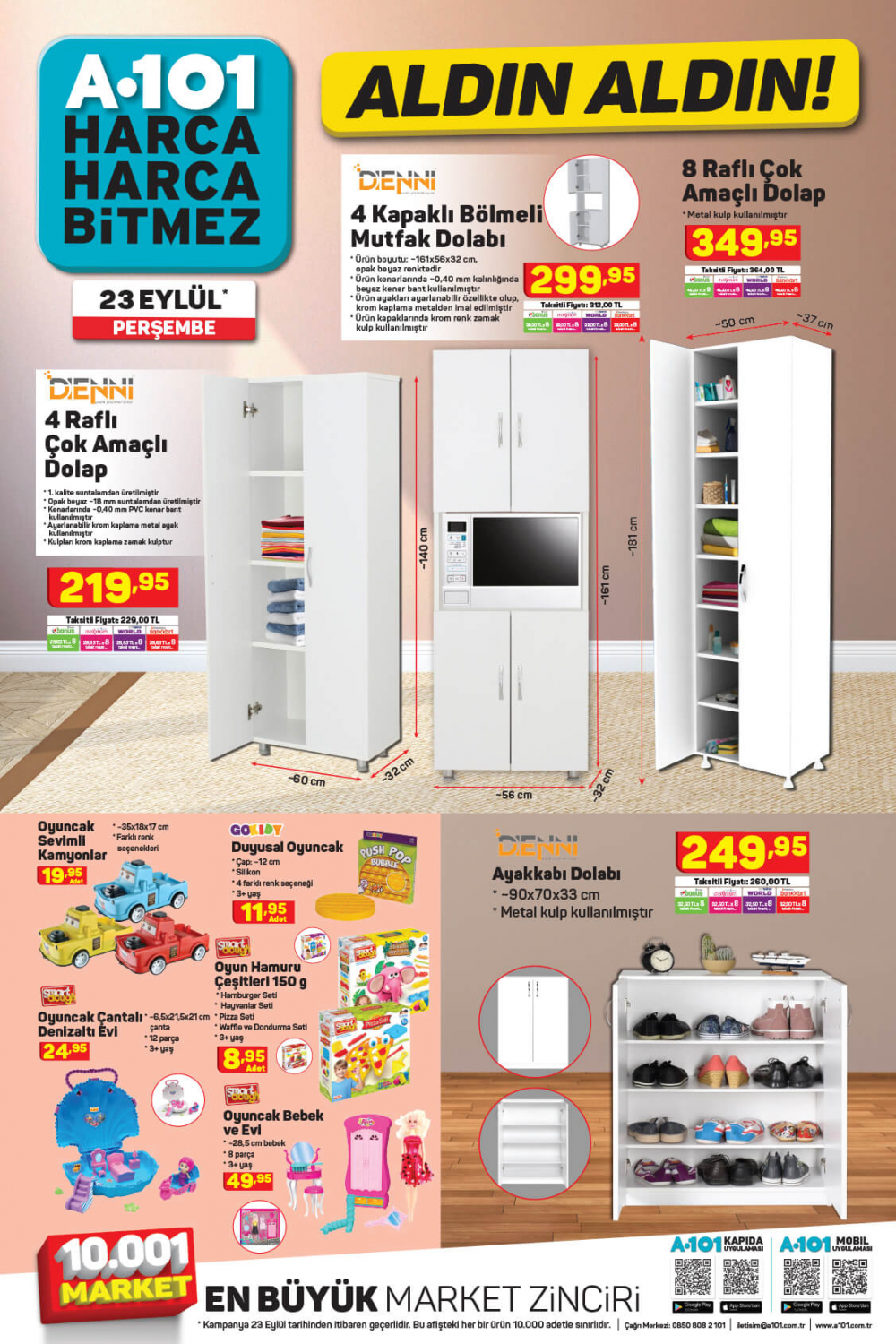 24 Eylül A101 kataloğu | Büyük ve küçük teknolojik ve ev aletlerinden, beyaz eşyalara, spor malzemelerinden en uygun fiyatlar A101'de! 7
