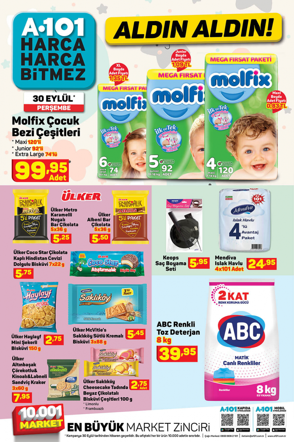 1 Ekim A101 kataloğu | Büyük ve küçük teknolojik ve ev aletlerinden, beyaz eşyalara, bahçe ekipmanlarından oyuncaklara en uygun fiyatlar A101'de! 4