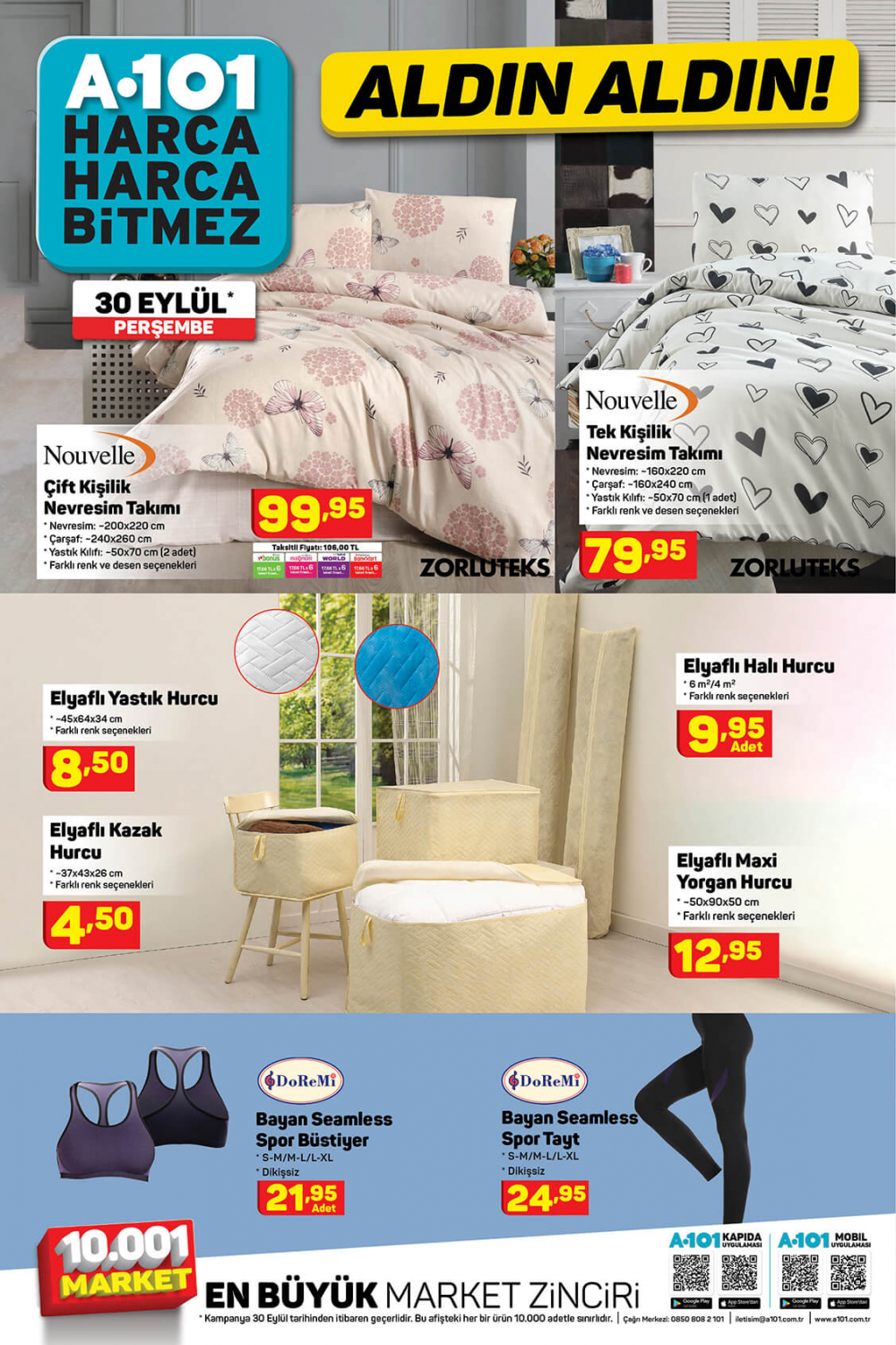 1 Ekim A101 kataloğu | Büyük ve küçük teknolojik ve ev aletlerinden, beyaz eşyalara, bahçe ekipmanlarından oyuncaklara en uygun fiyatlar A101'de! 8