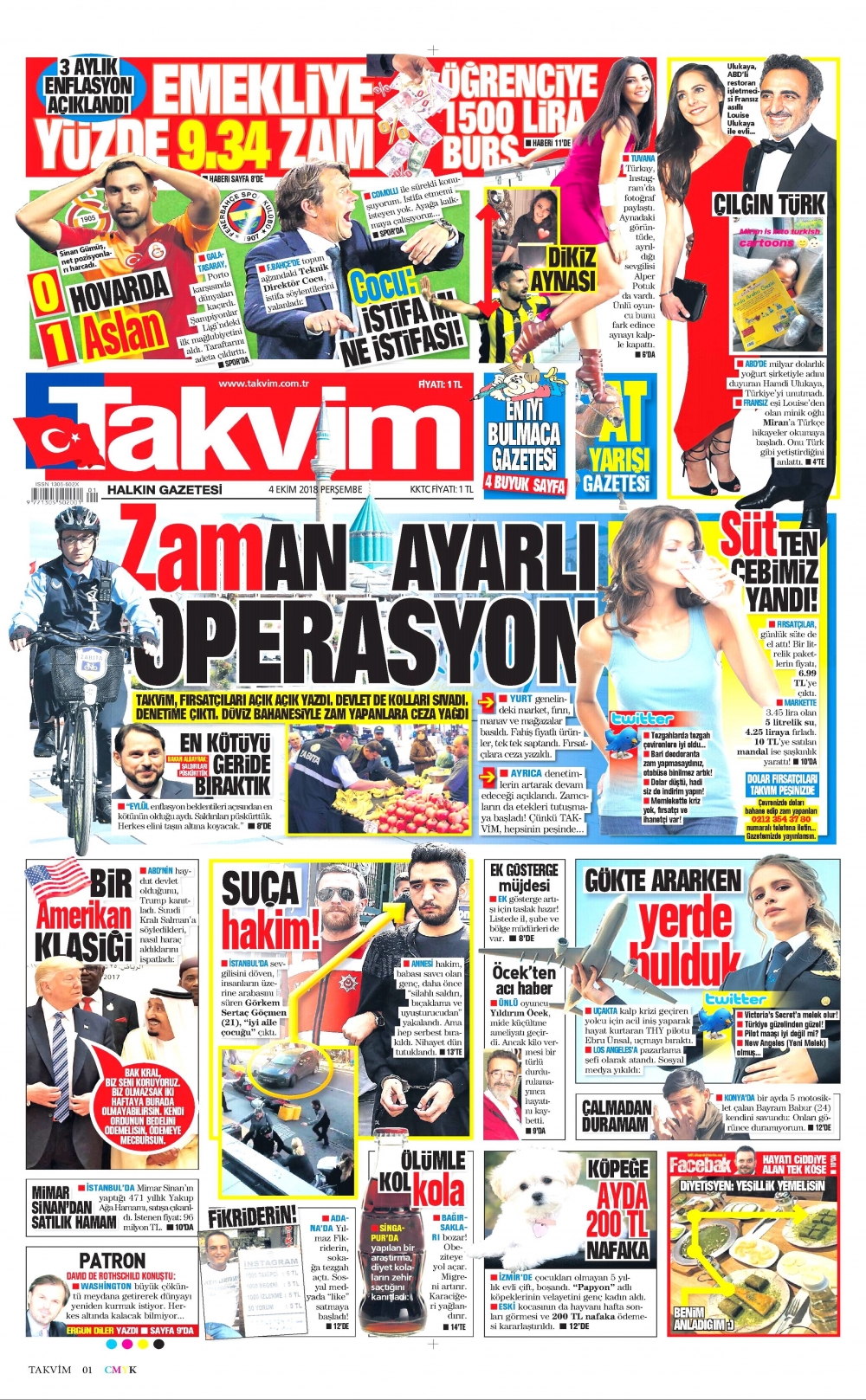 4 Ekim 2018 Perşembe gazete manşetleri 10