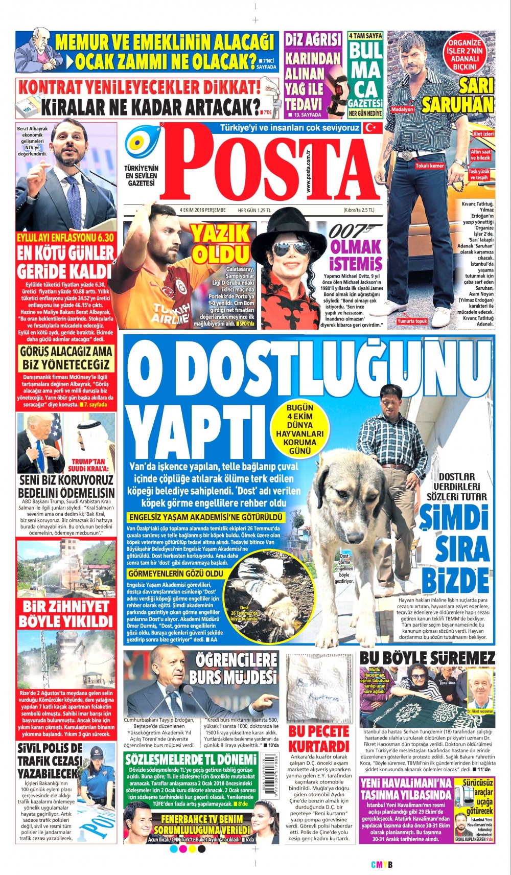 4 Ekim 2018 Perşembe gazete manşetleri 11