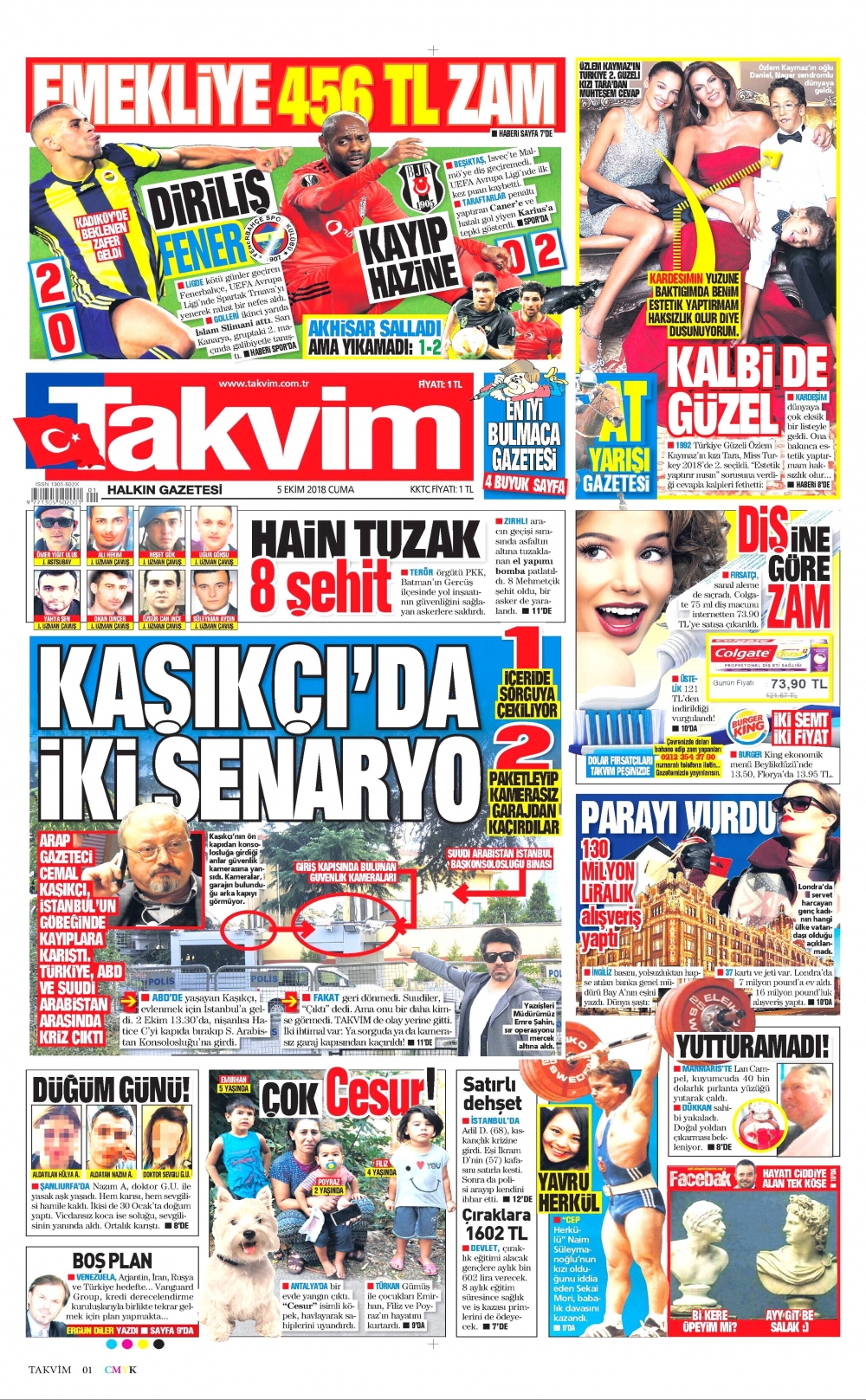 Gazeteler bugün ne yazdı? | 5 Ekim 2018 gazete manşetleri 15