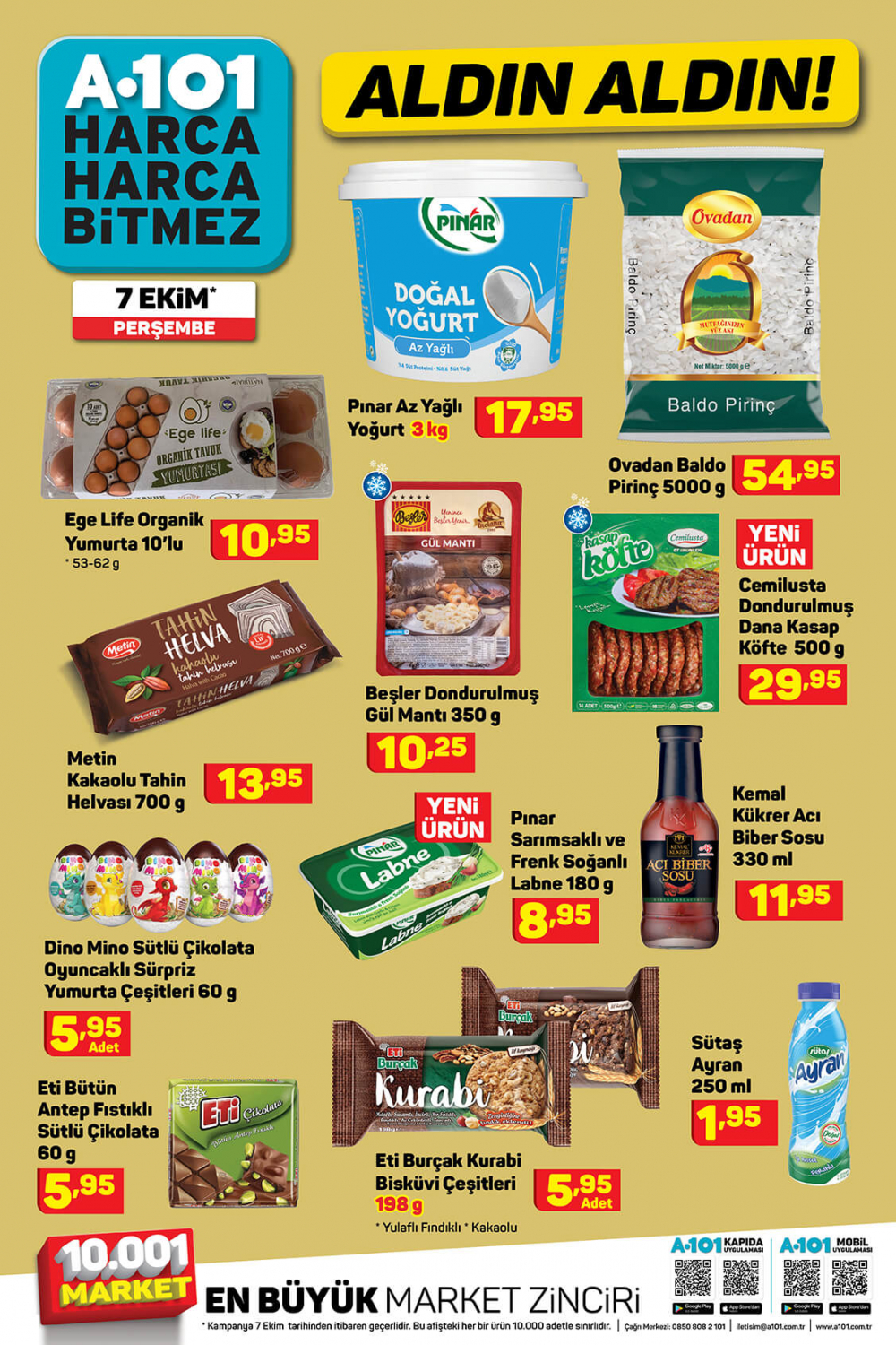 8 Ekim A101 kataloğu | Büyük ve küçük teknolojik ve ev aletlerinden, beyaz eşyalara, bahçe ekipmanlarından oyuncaklara en uygun fiyatlar A101'de! 10