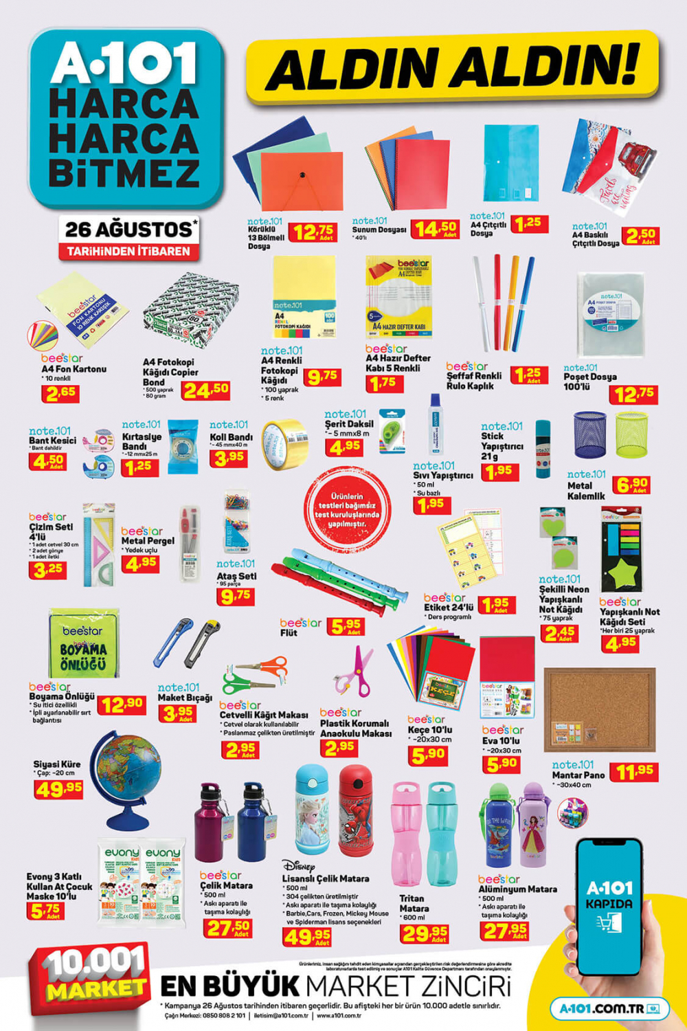 8 Ekim A101 kataloğu | Büyük ve küçük teknolojik ve ev aletlerinden, beyaz eşyalara, bahçe ekipmanlarından oyuncaklara en uygun fiyatlar A101'de! 11