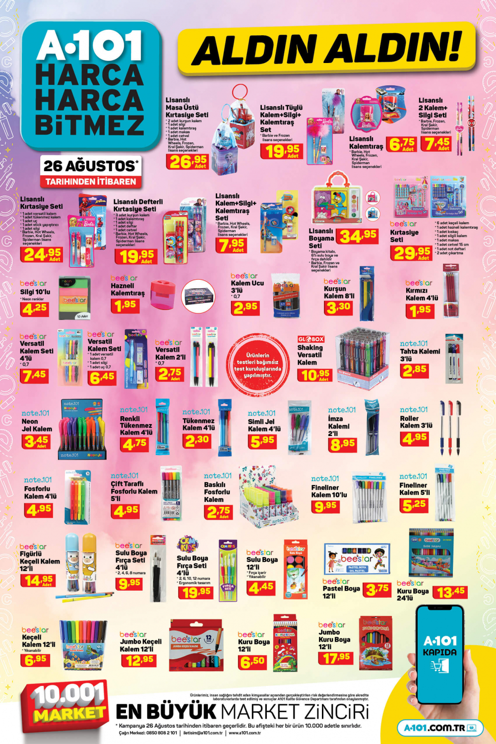 8 Ekim A101 kataloğu | Büyük ve küçük teknolojik ve ev aletlerinden, beyaz eşyalara, bahçe ekipmanlarından oyuncaklara en uygun fiyatlar A101'de! 5